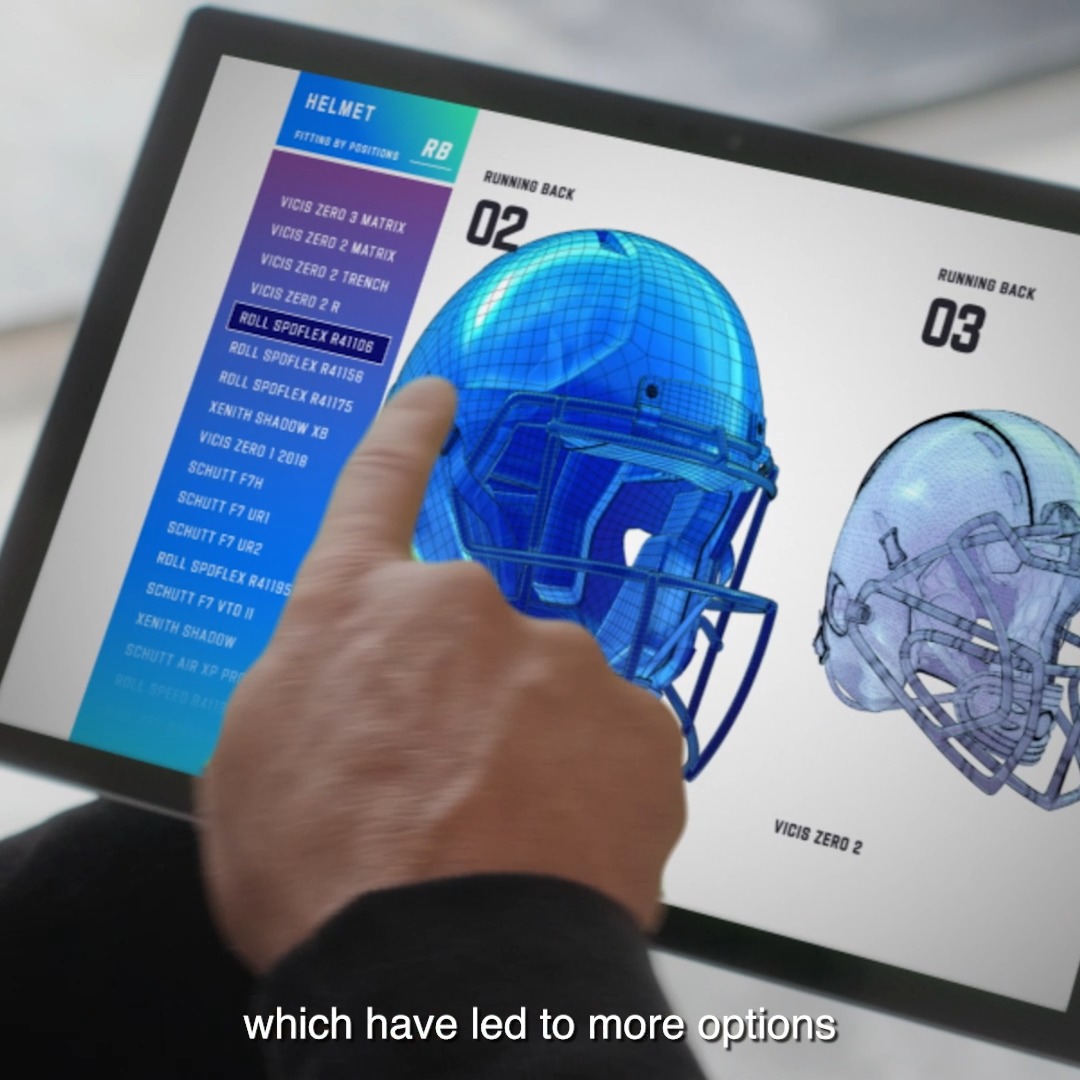 computerized football helmets Riddell 32 Piece NFL Helmet Tracker Set - gumball size - All NFL current Logo's Certor's new helmet technology targets