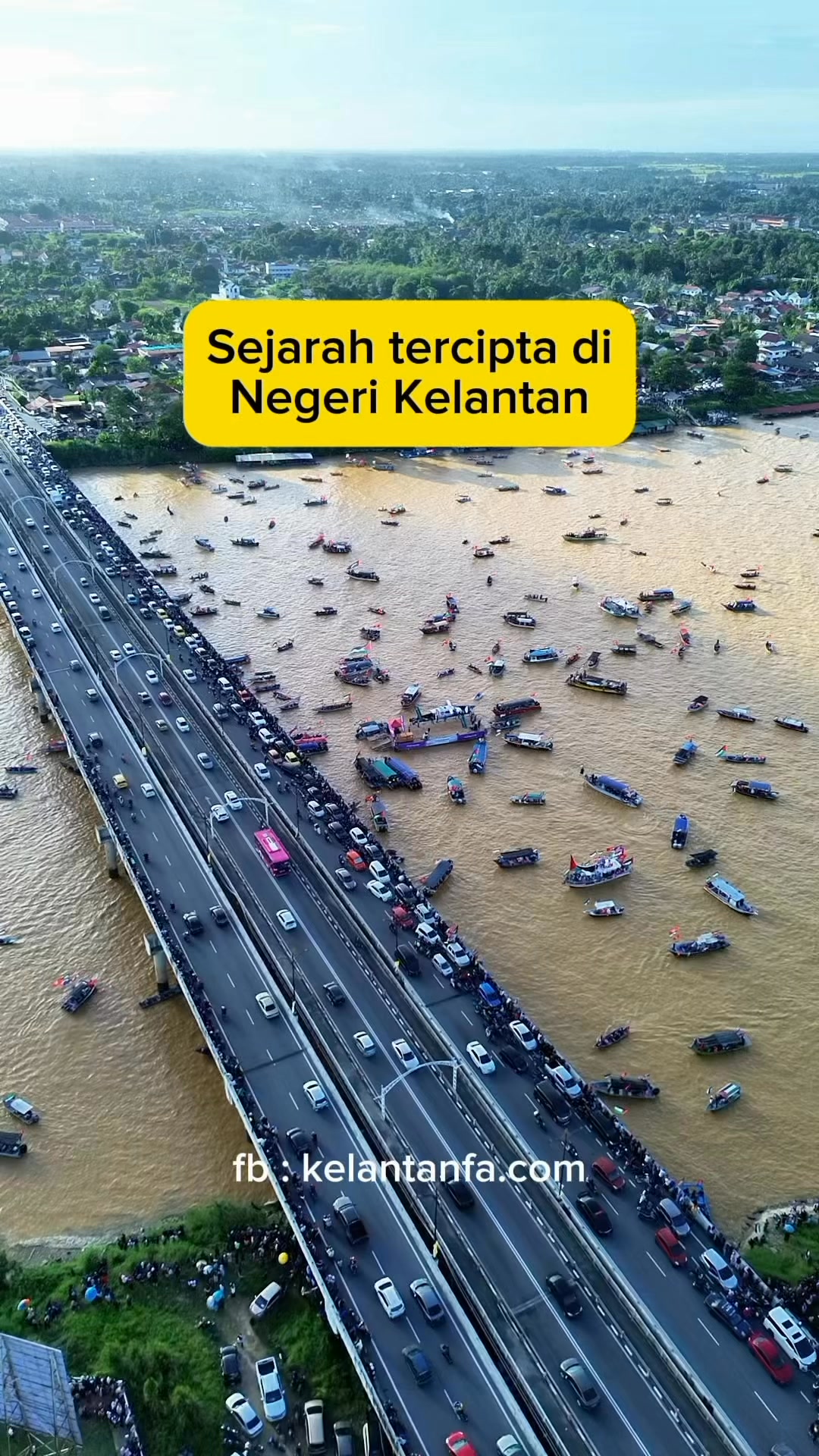View dari atas ! Terbaik Kelantan.kato la nok kato gapo pun , usaha itu ...