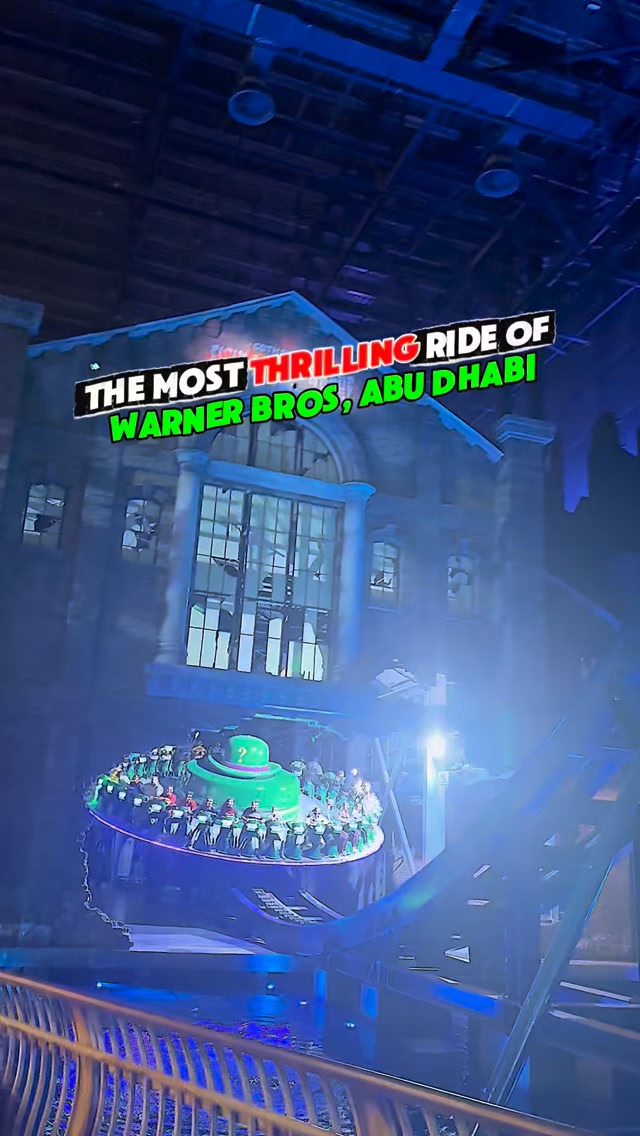 🎢 Mind officially blown at Warner Bros. World Abu Dhabi The Riddler ...