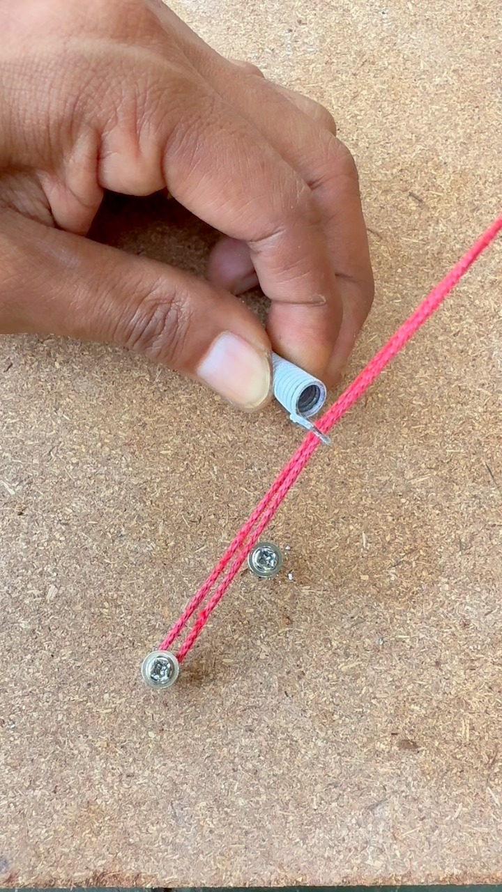Don't worry, this is easy! Practical trick with a rope and a spring! # ...