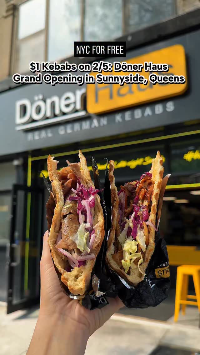 $1 Kebabs on 2/5: Döner Haus Grand Opening in Sunnyside Queens 🥙 ...