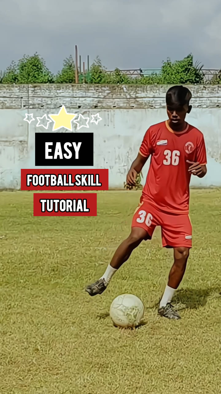 Easy football skill tutorial ⚽🥵 ️ #football #skills #soccer #reels ...