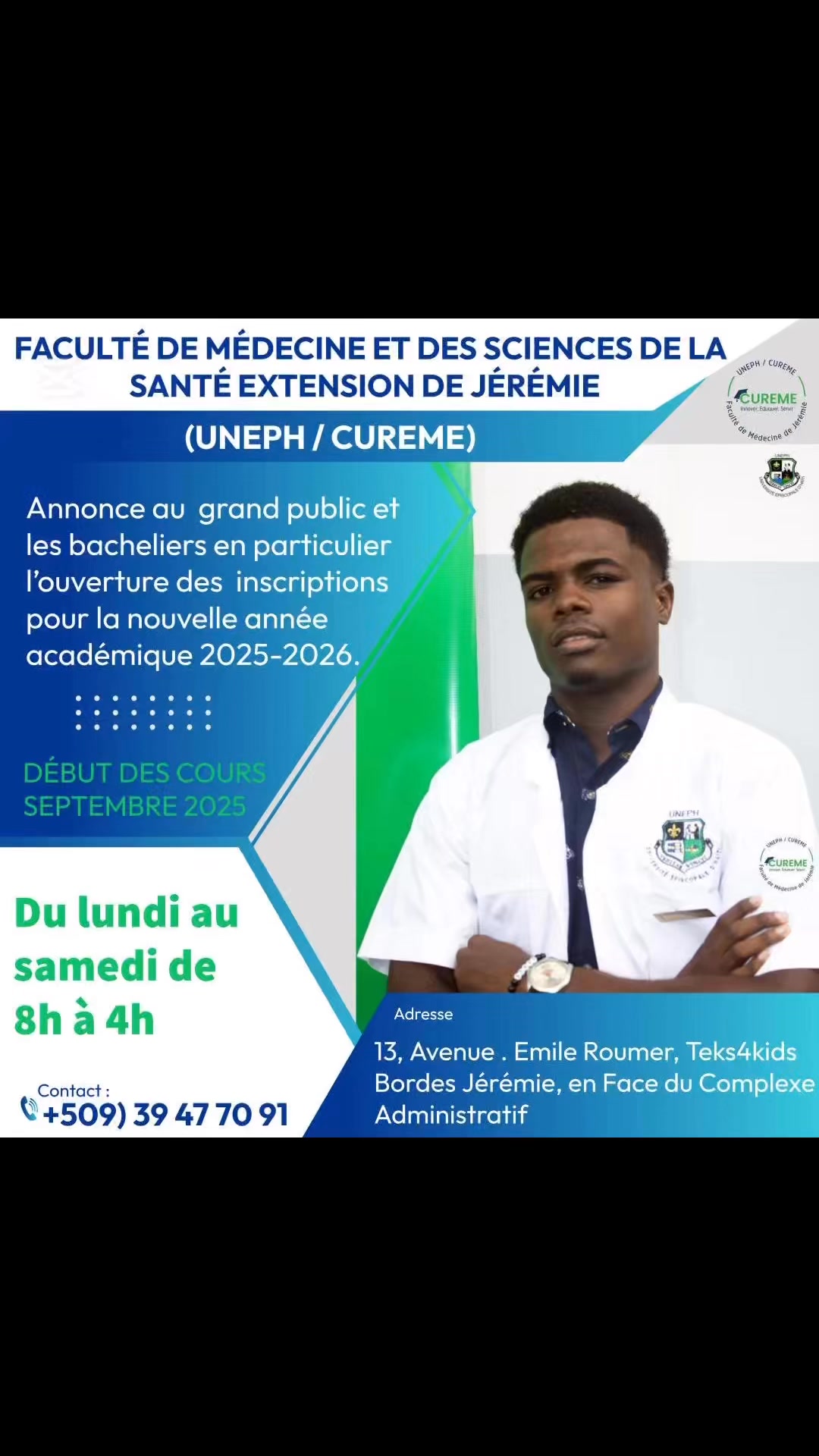 FACULTÉ DE MÉDECINE ET DES SCIENCES DE LA SANTÉ EXTENSION DE JÉRÉMIE ...