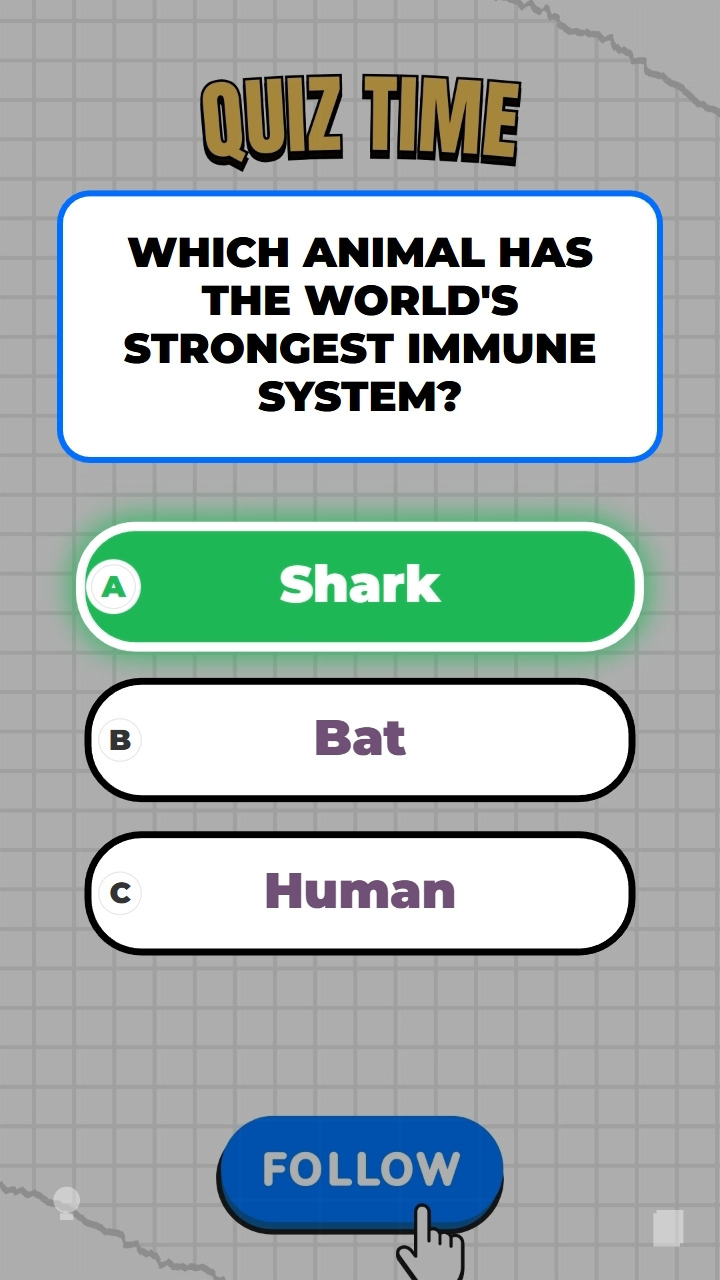 Guess the animal with the world's strongest immune system! #quiz # ...
