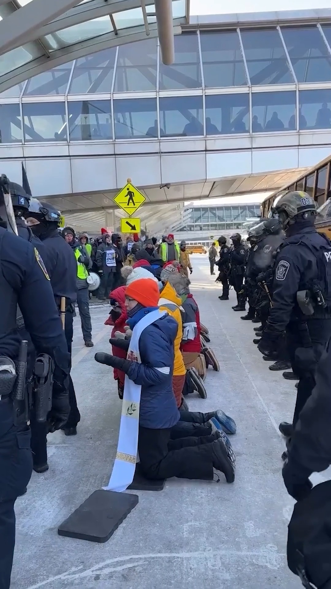 Clergy Members Arrested During Anti-ICE Protest at Minneapolis Airport ...