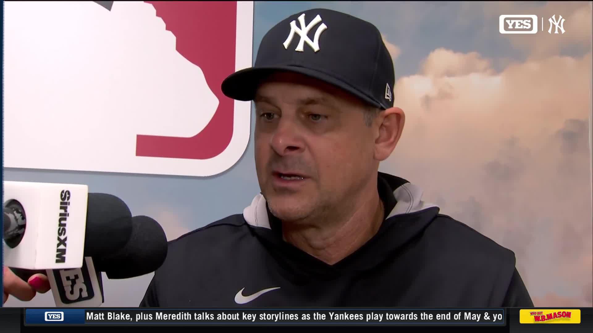 Aaron Boone recaps 3-game sweep vs. Angels, managing 1-0 games, and ...