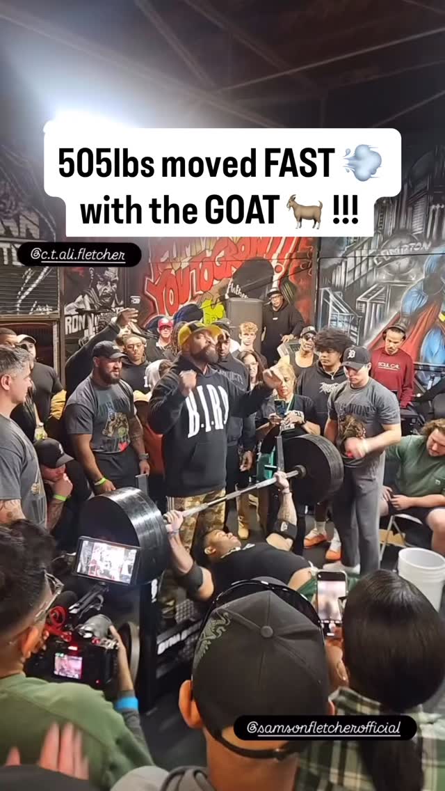 505lbs w/ THE CRAZY ENERGY !!! RARE AIR, INDEED !!! 💪🏽💪🏽 So very ...