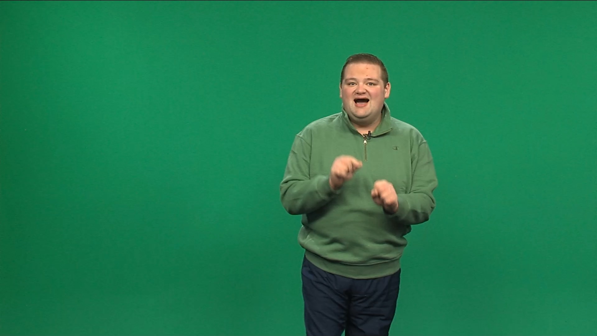 LADIES AND GENTLEMEN- THIS IS WHY I CANNOT WEAR GREEN ON TELEVISION AS ...