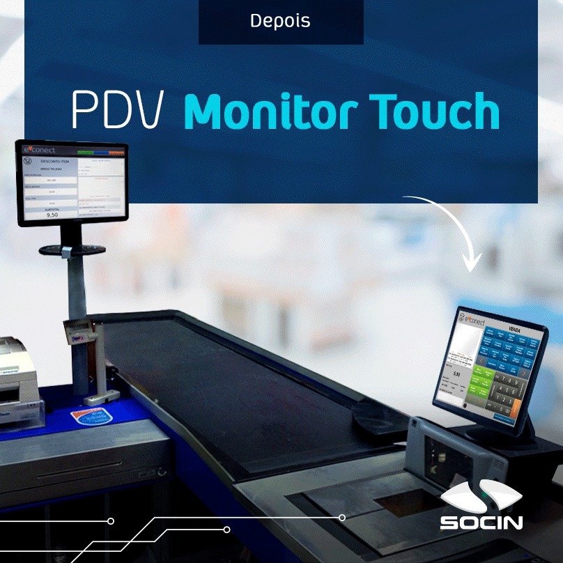 Antes e depois com Monitor Touch e PDV Móvel | Modernizar o PDV, além ...