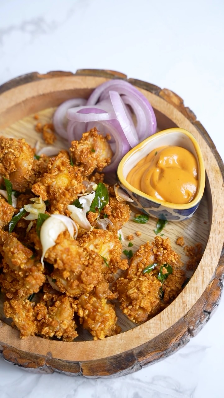 Badhi Crusted Crispy Chicken Popcorn for this #monsoon season . Save ...