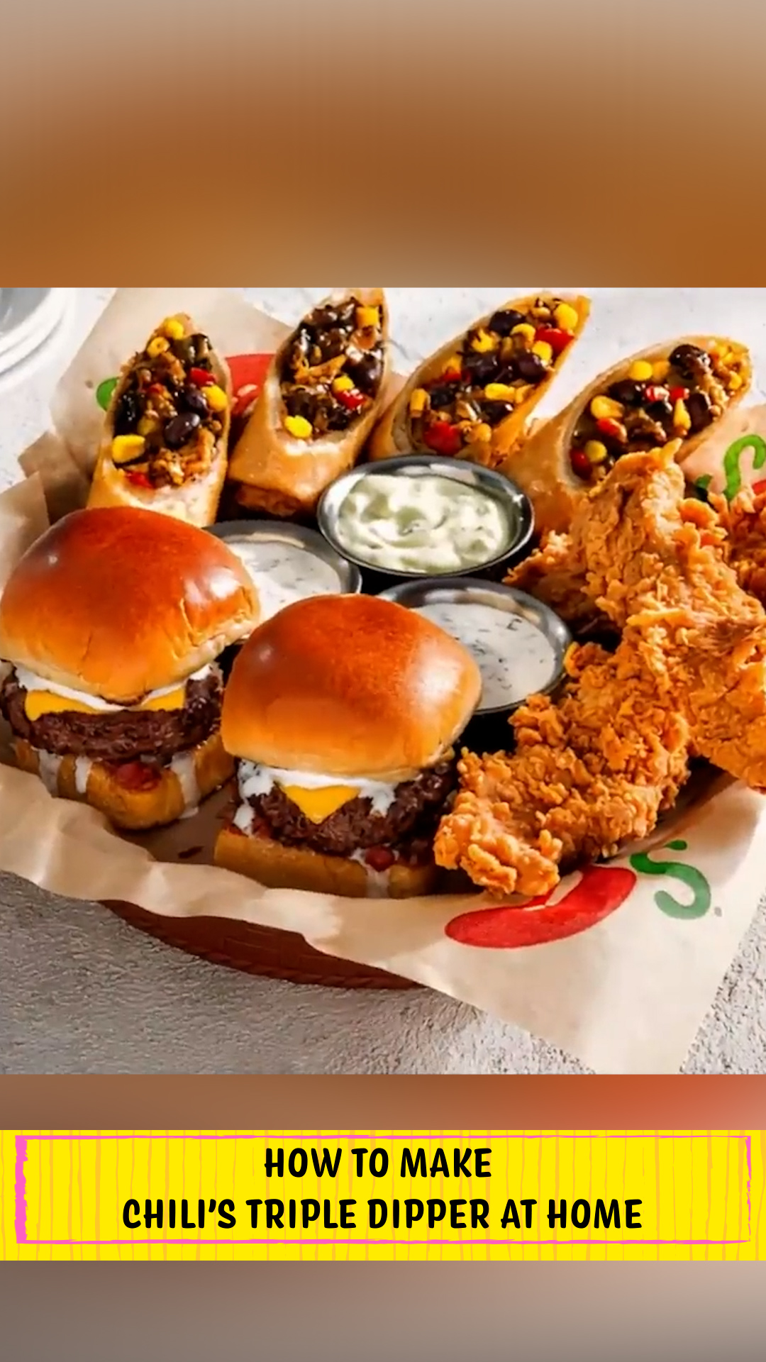 Your Chili’s Triple Dipper is better than takeout and so easy! 🍔🤯 # ...
