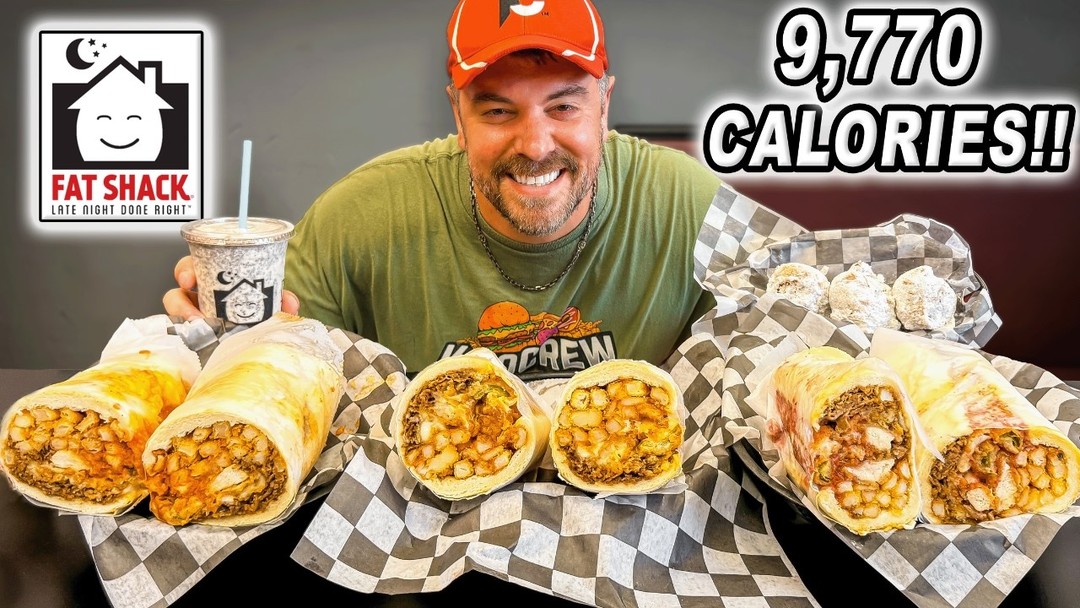 I'm at Fat Shack in Orlando, Florida taking on their Three Fat Shack ...