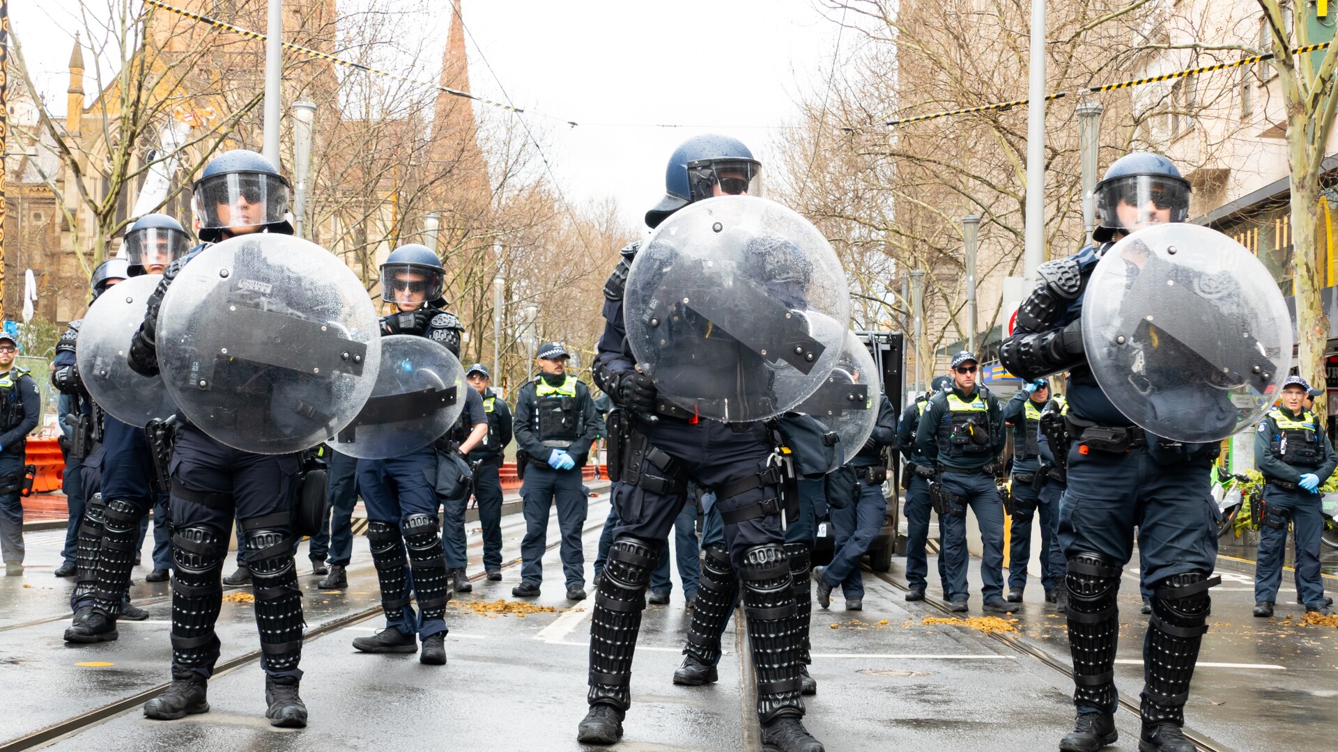 New South Wales Police Commissioner Mal Lanyon announces that the ...