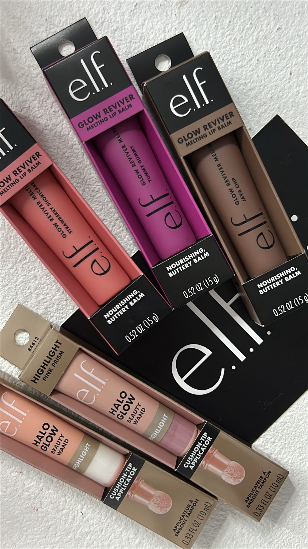 Brand new @elfcosmeticsau glow reviver lip balms 🎀🍭🌟🍒💋 Trying on shades ...