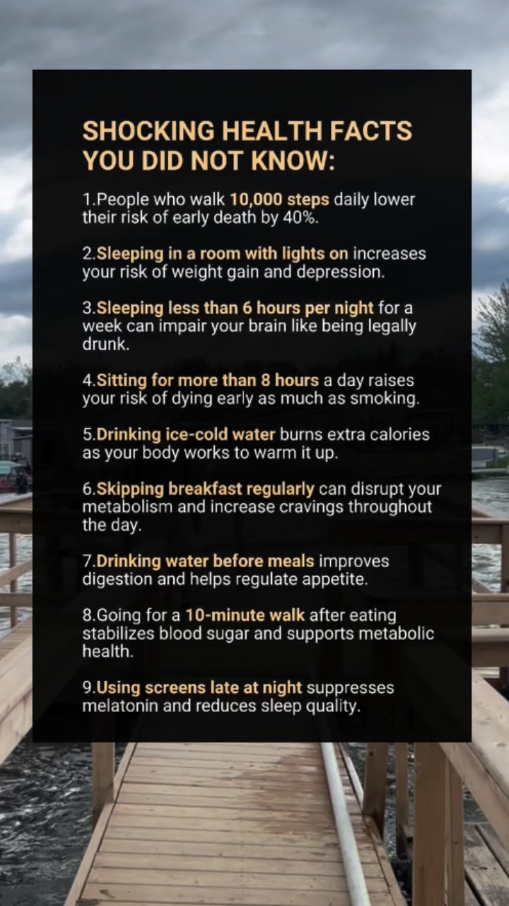 Shocking health facts you didnt know #tips #healthylifestyle # ...