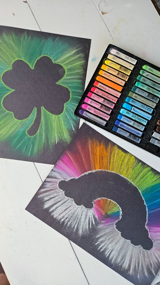 Chalk Pastels + Little Fingers = Color Explosion 🌈 This is one of those ...