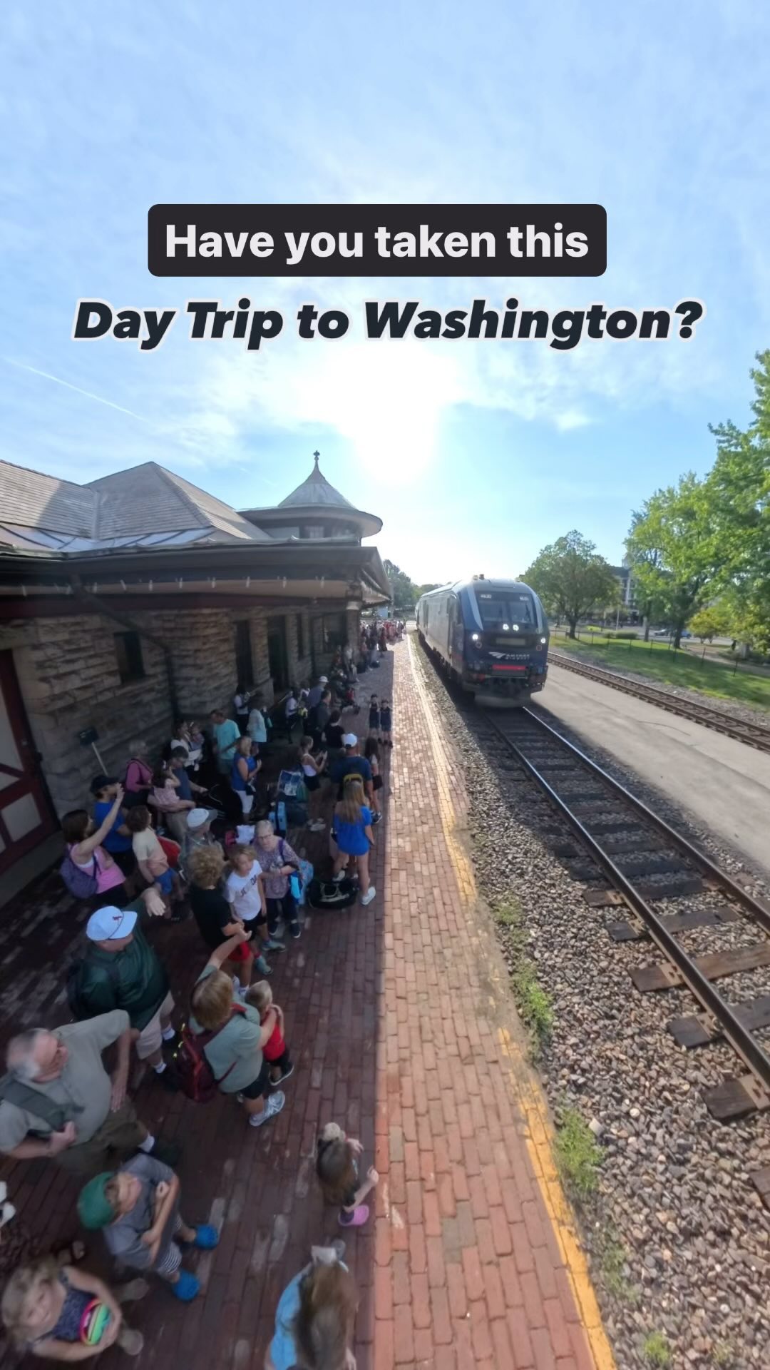 First time taking the @amtrak train from Kirkwood to Washington ...