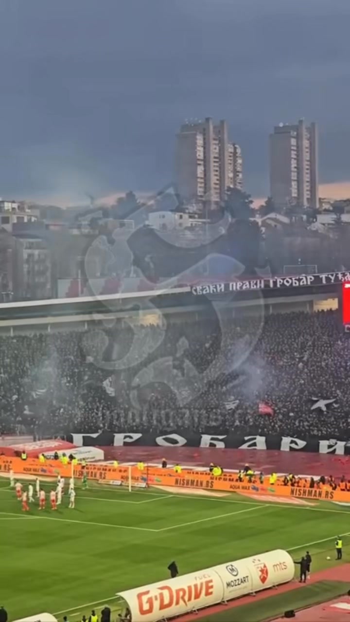 22.02.2026🇷🇸FK Crvena Zvezda - FK Partizan Beograd, Delije provocations ...