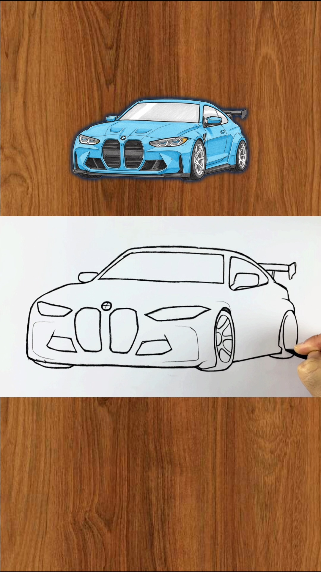 How to Draw a BMW M4 #howto #draw #BMW #bmwm4 #sketch | Çizim Mektebı ...