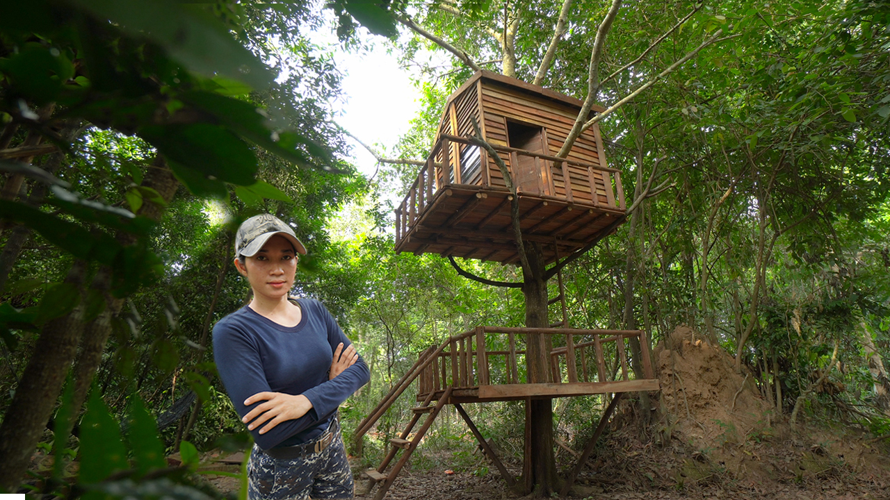 I build most tree shelter with wooden , Bushcraft skills | Bushcraft ...