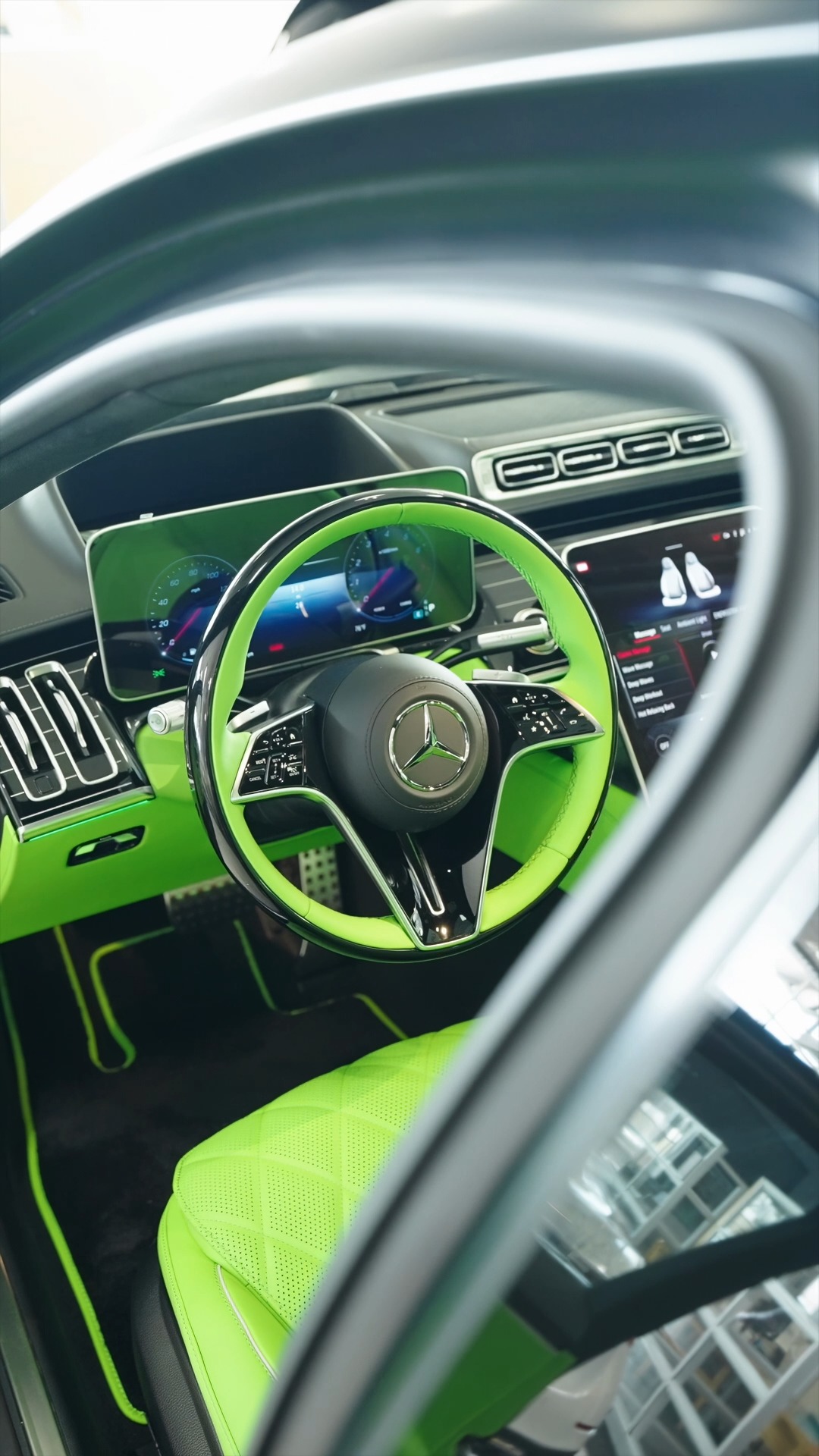 2026 S 580 with exclusive manufacturer lime green interior