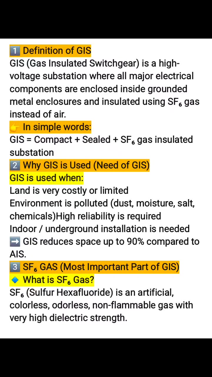 How to work(GIS) Gas Insulated Switchgear explain their's function #vi ...