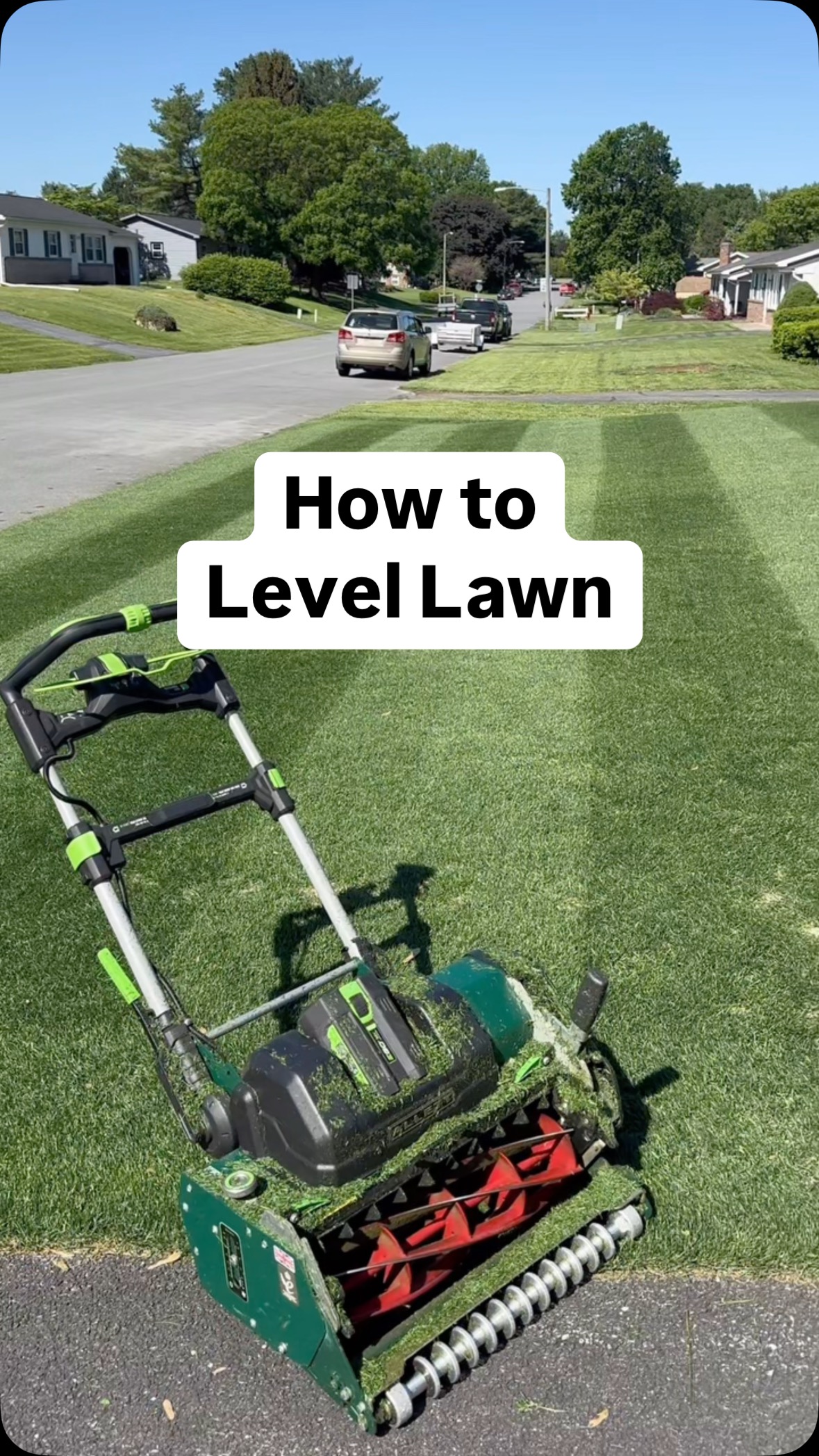 Sand leveling step by step. #sand #leveling #level #lawn #bumpy ...