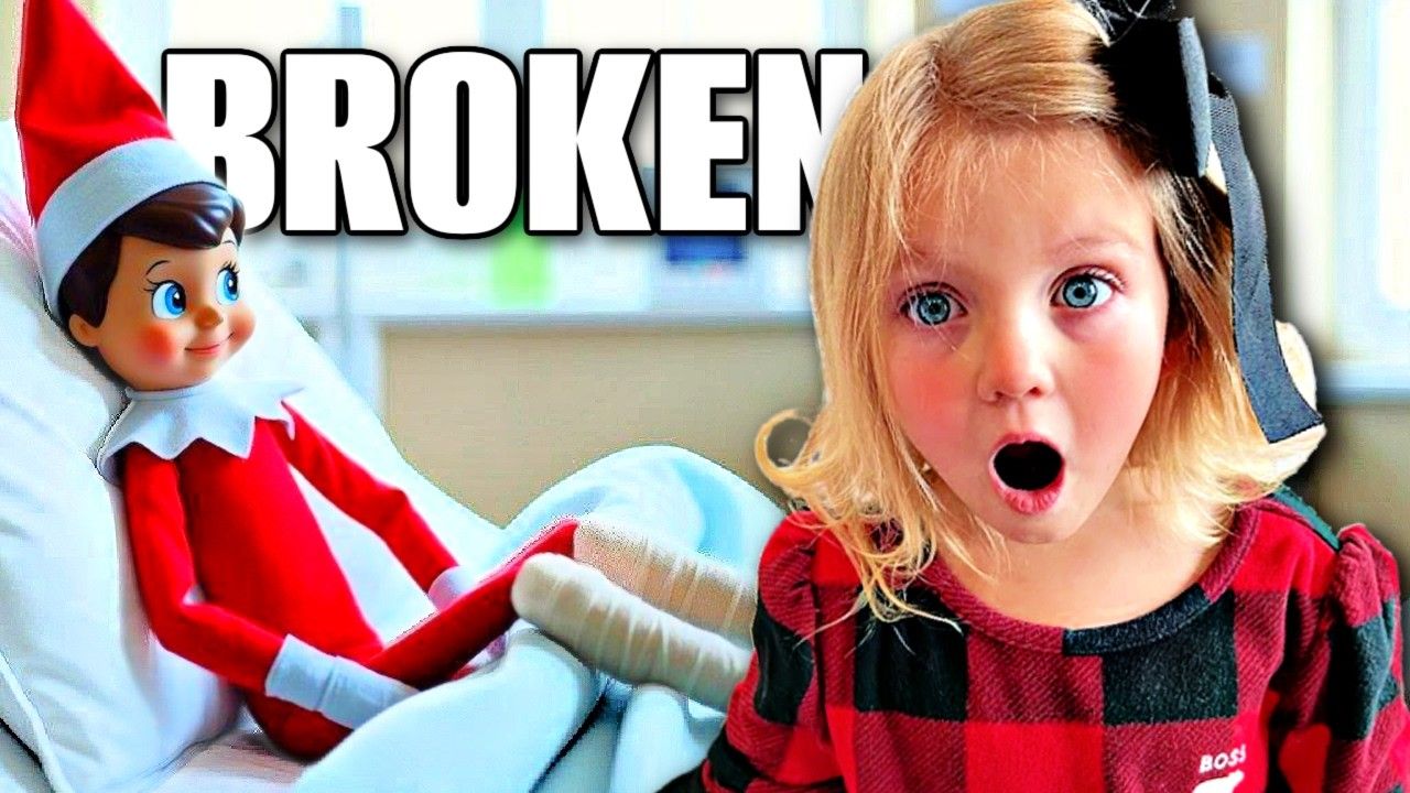 Our ELF on the Shelf was CAUGHT MOViNG! Broken Leg It is officially ...