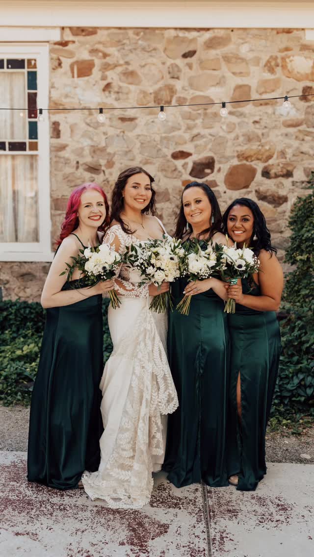bridesmaid dresses utah county Bridal PARTY ♥️🎉 , #utahweddingvenue #stansburypark #tooelecounty #utahwedding #bridalparty | Mill Pond Farms Events Color:White/Pink
