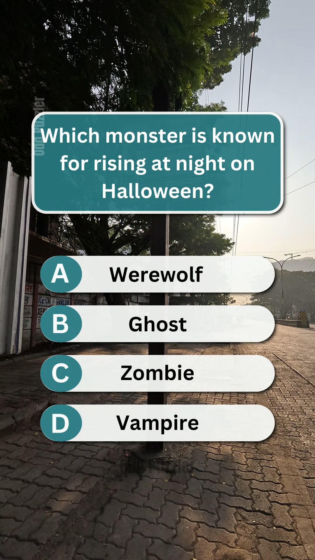 What monster is known for rising at night on Halloween? 🎃 #BrainTeaser ...