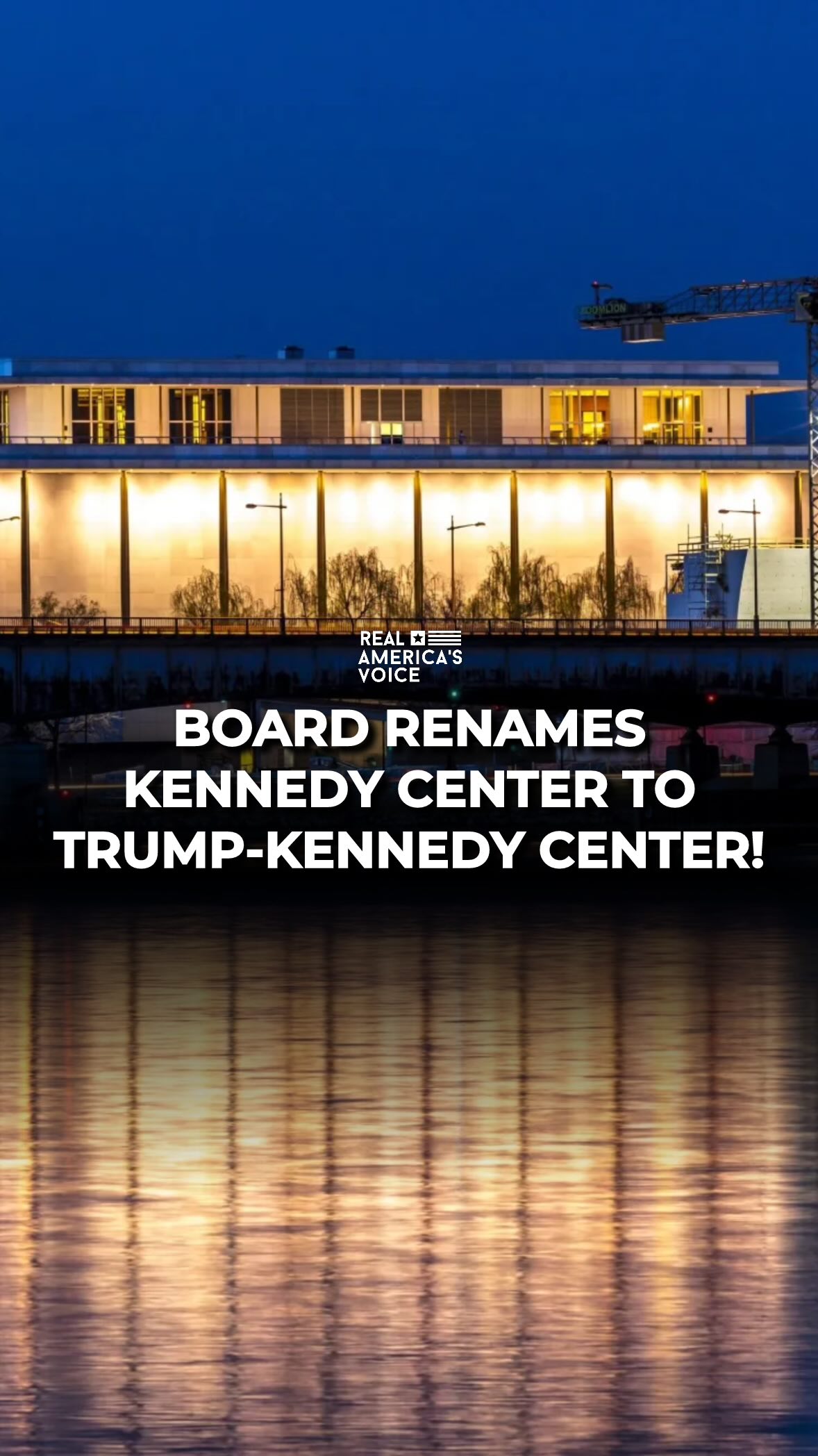 🚨BOARD RENAMES KENNEDY CENTER TO TRUMP-KENNEDY CENTER! @POTUS: “I was ...