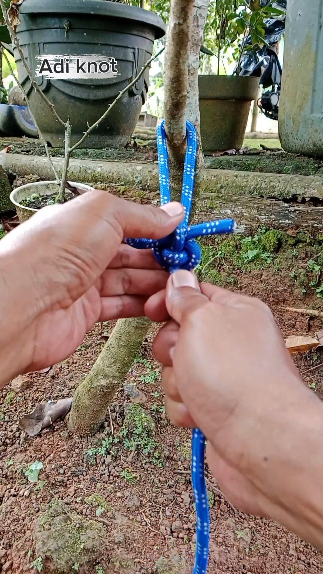 Simple trick knot rope #knot #rope #trick #a #fyp #diy #camping # ...