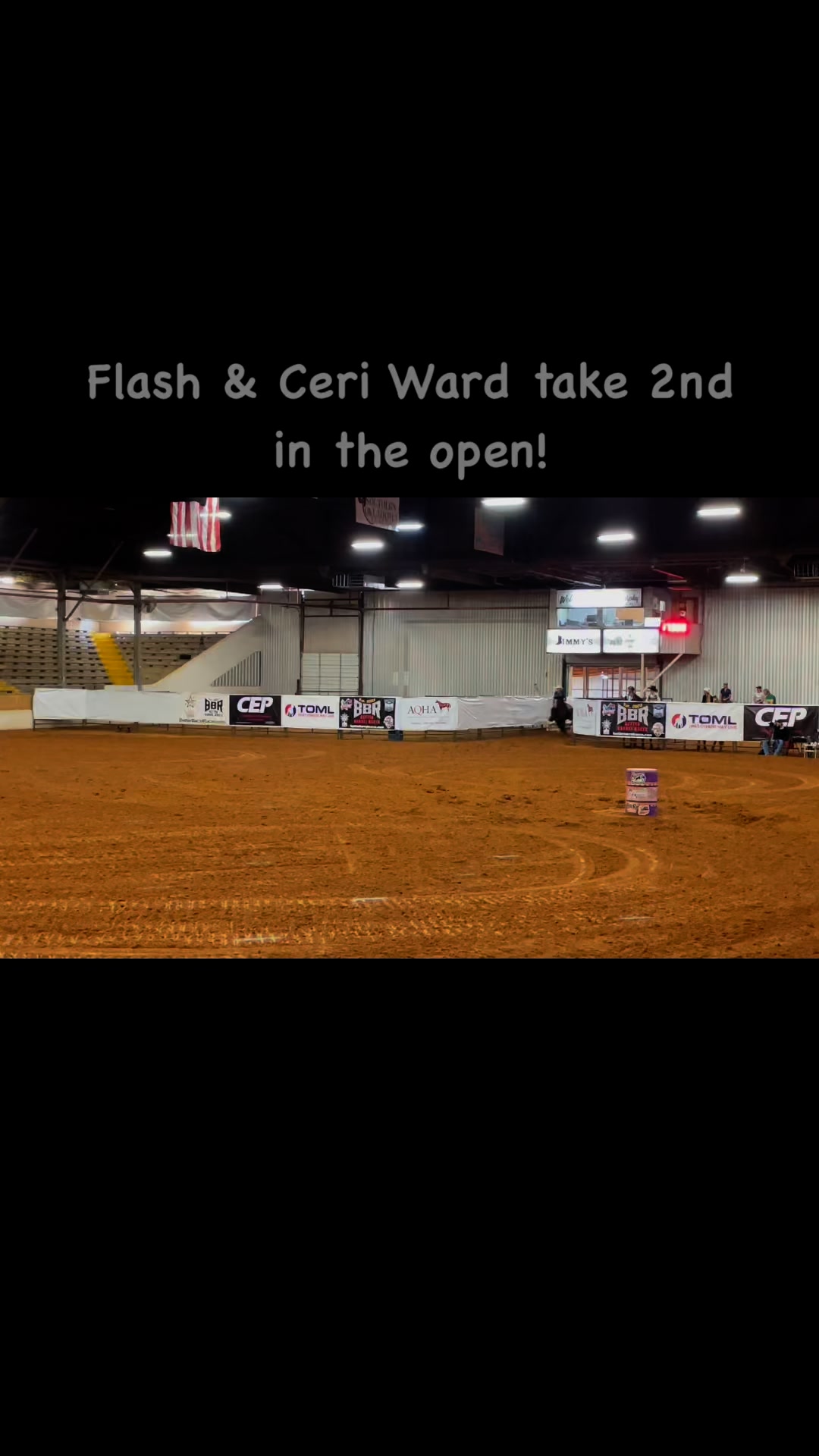 BTR Moonflash & Ceri Ward take 2nd in the open at Ardmore Barrel ...