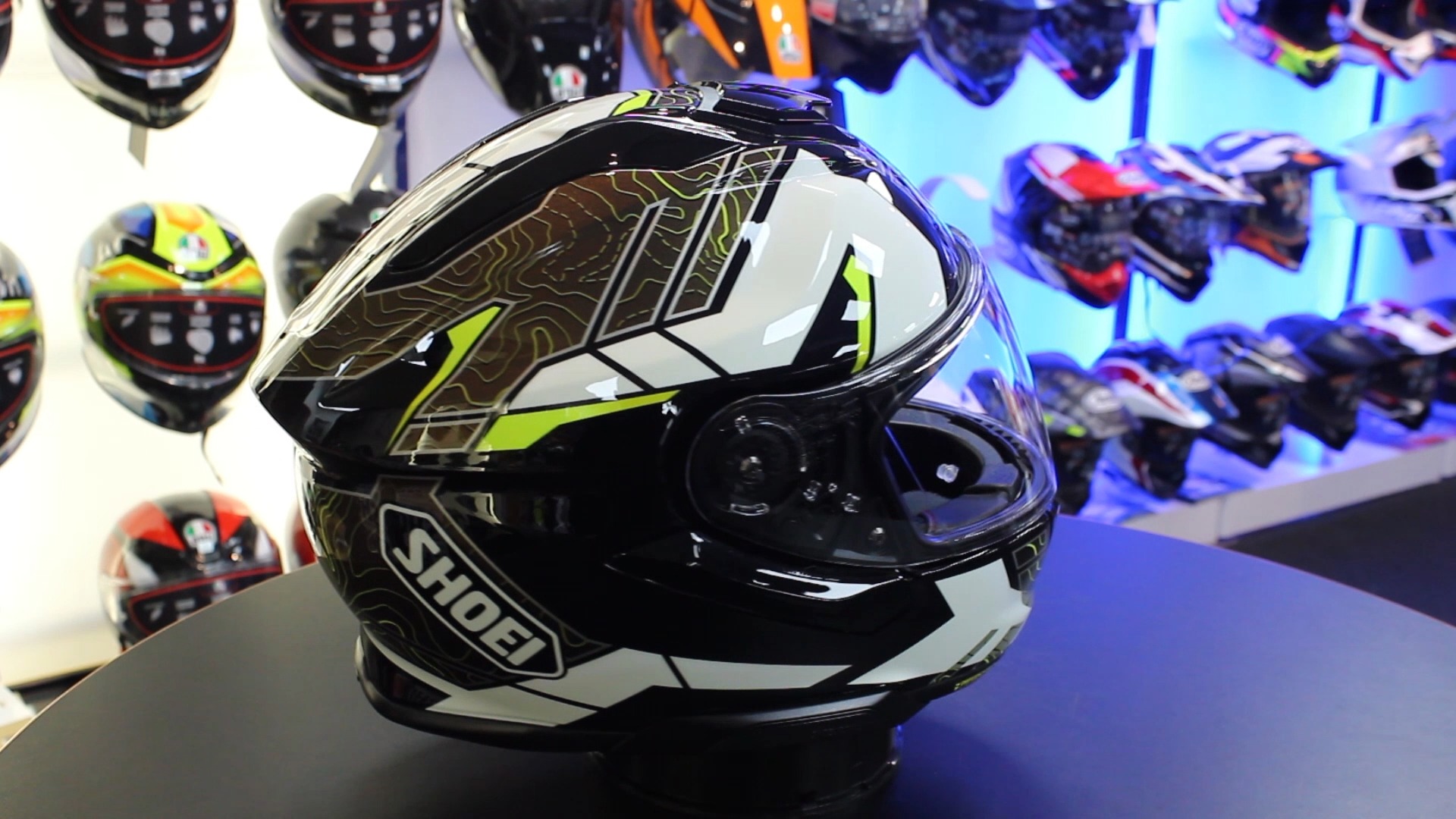 shoei gt air 2 affair tc3 - GT-Air 3 Scenario - BLUE/YELLOW (TC3) The Shoei GT Shoei Helmet GT-Air 2 Affair