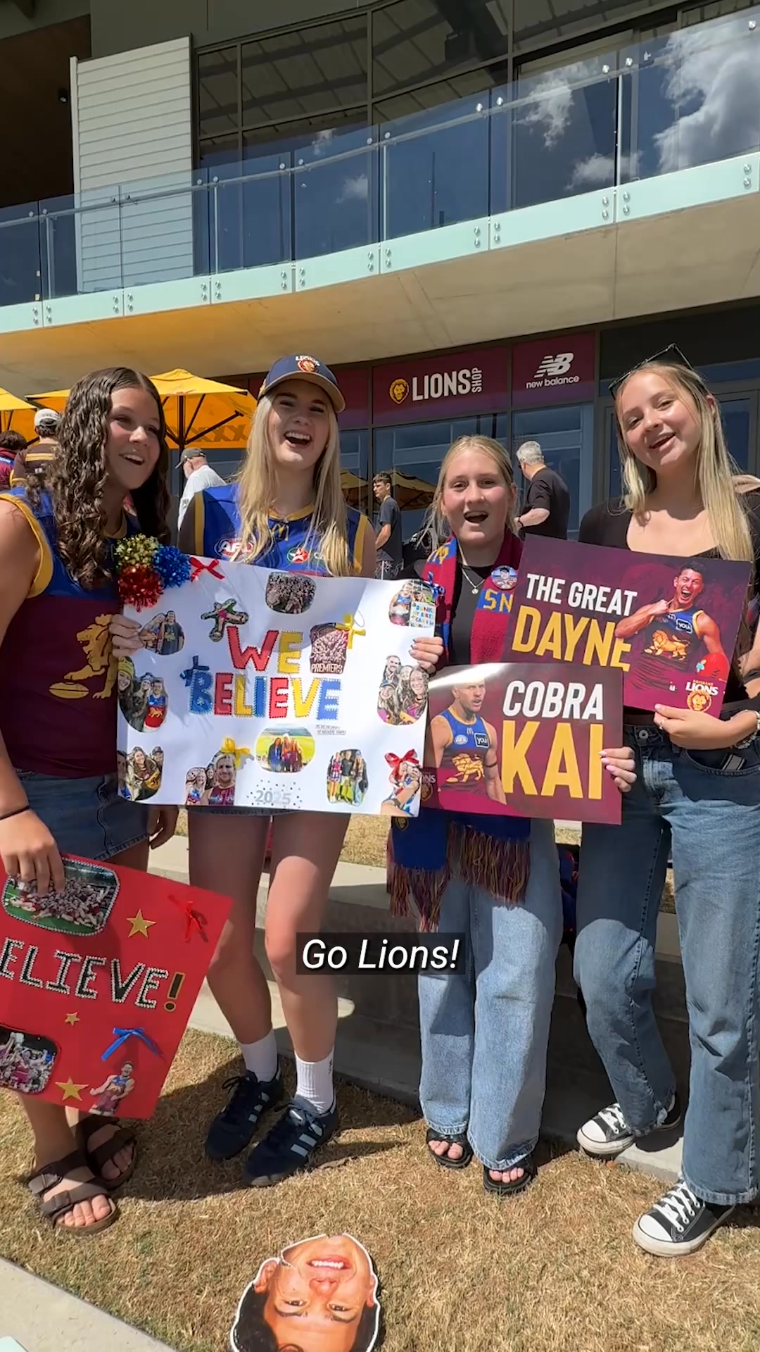 Hundreds of Lions fans packed Brighton Homes Arena today to cheer on ...
