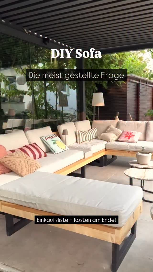Mein absoluter Geheimtipp, wenn du DIY-Möbel baust 💡🤯, Bau deine Möbel auf Maß von Polstern, die man schon fertig kaufen kann! 🧡 , Genau das hab ich bei meinem DIY-Sofa gemacht – und so mir den Stress