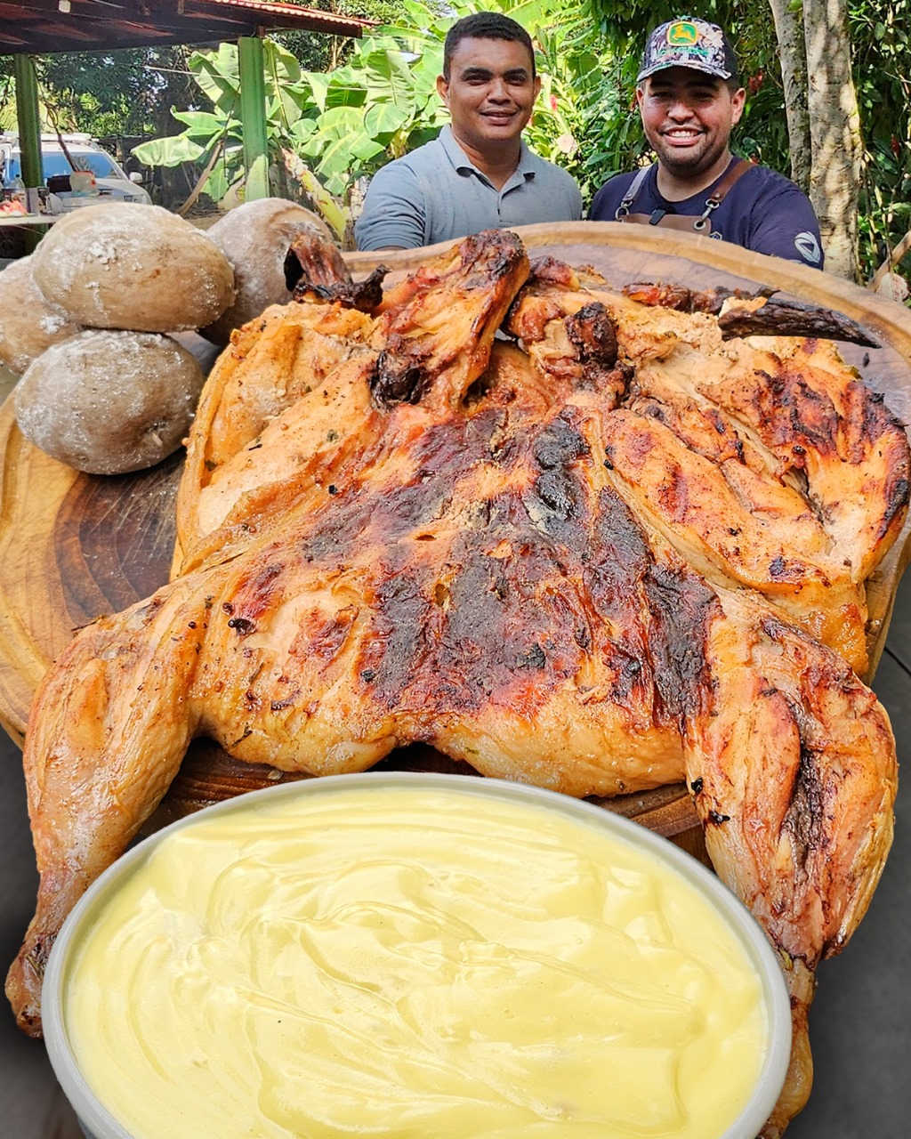 Trucos del POLLO a la BRASA y SALSA DE AJO para acompañar | Heber de ...