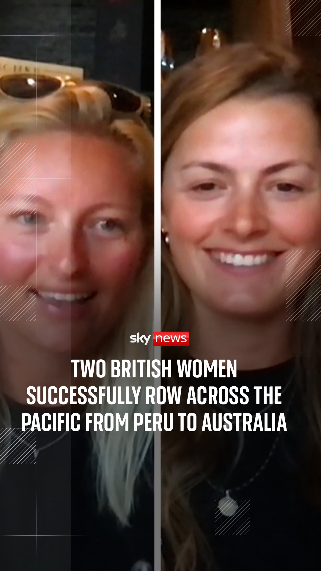 Jess Rowe and Miriam Payne spoke to Sky News after they completed their ...