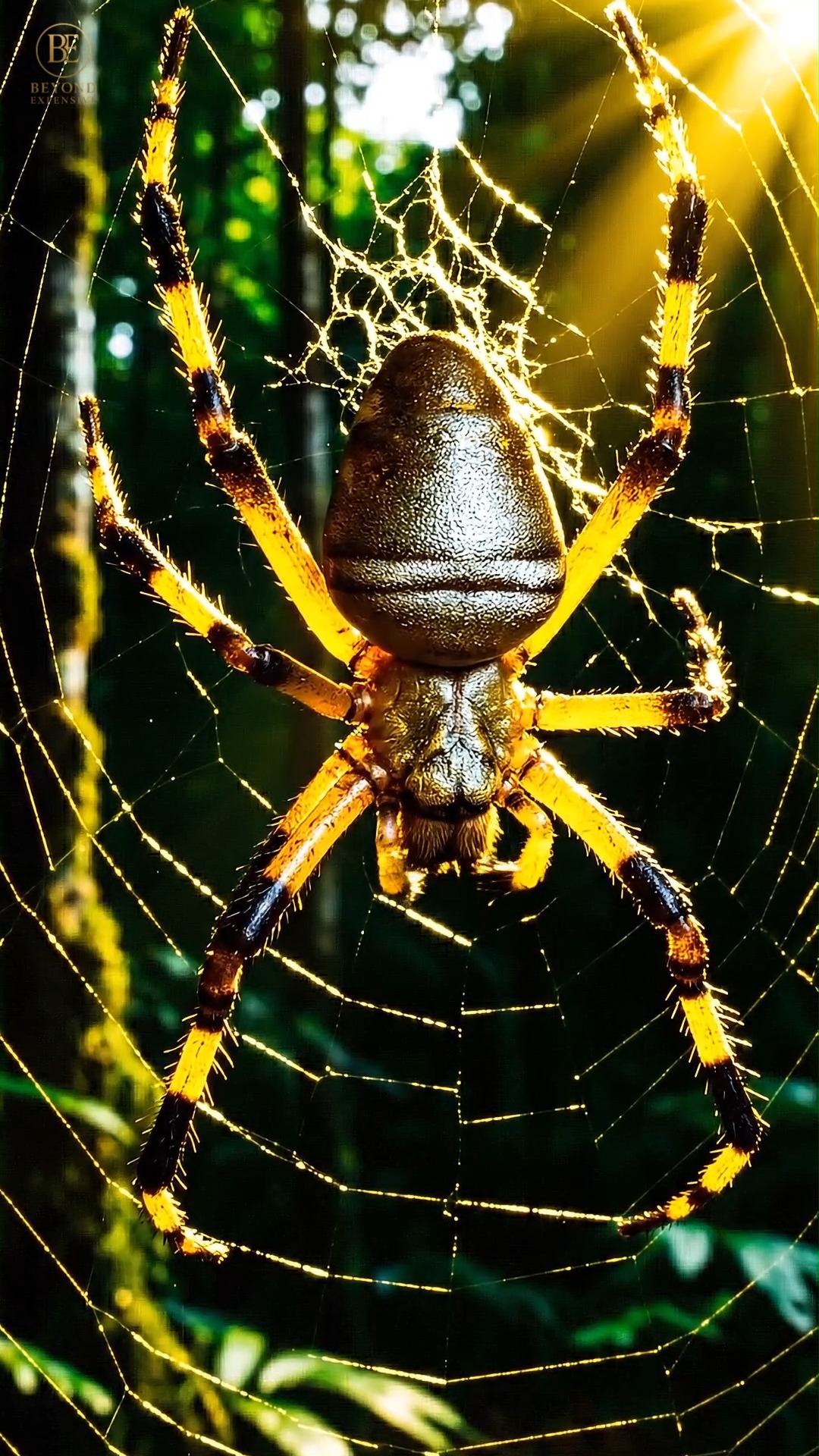 The dress that was created by a spider web #spider #silk #spiderweb #cloth #wnow #lka