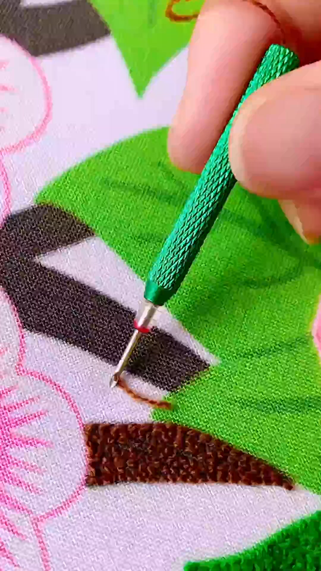Ancient embroidery technique that actually works #punchneedle #diy # ...