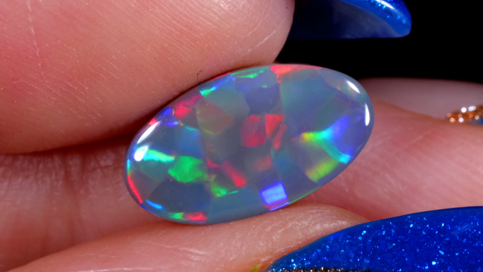 What pattern are you calling this? 💜NEW💙 1.9ct Unique Pattern Dark Opal ...