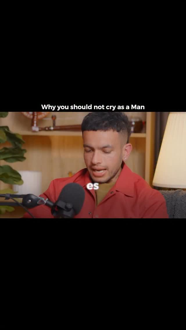 Crying does not fix the problem. Clarity does. As a man, your strength ...
