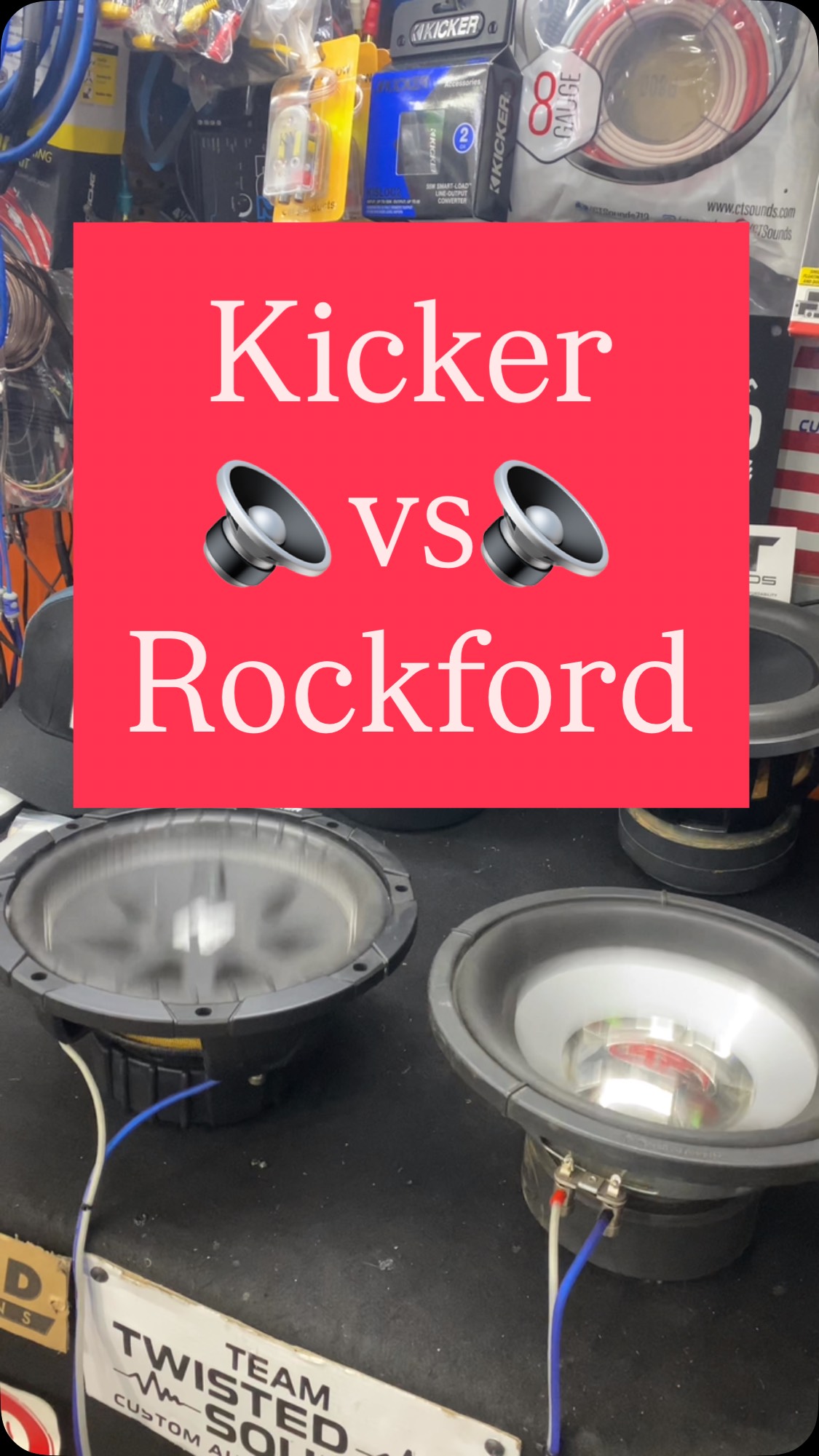 When it comes to bass, Kicker and Rockford Fosgate are two of the