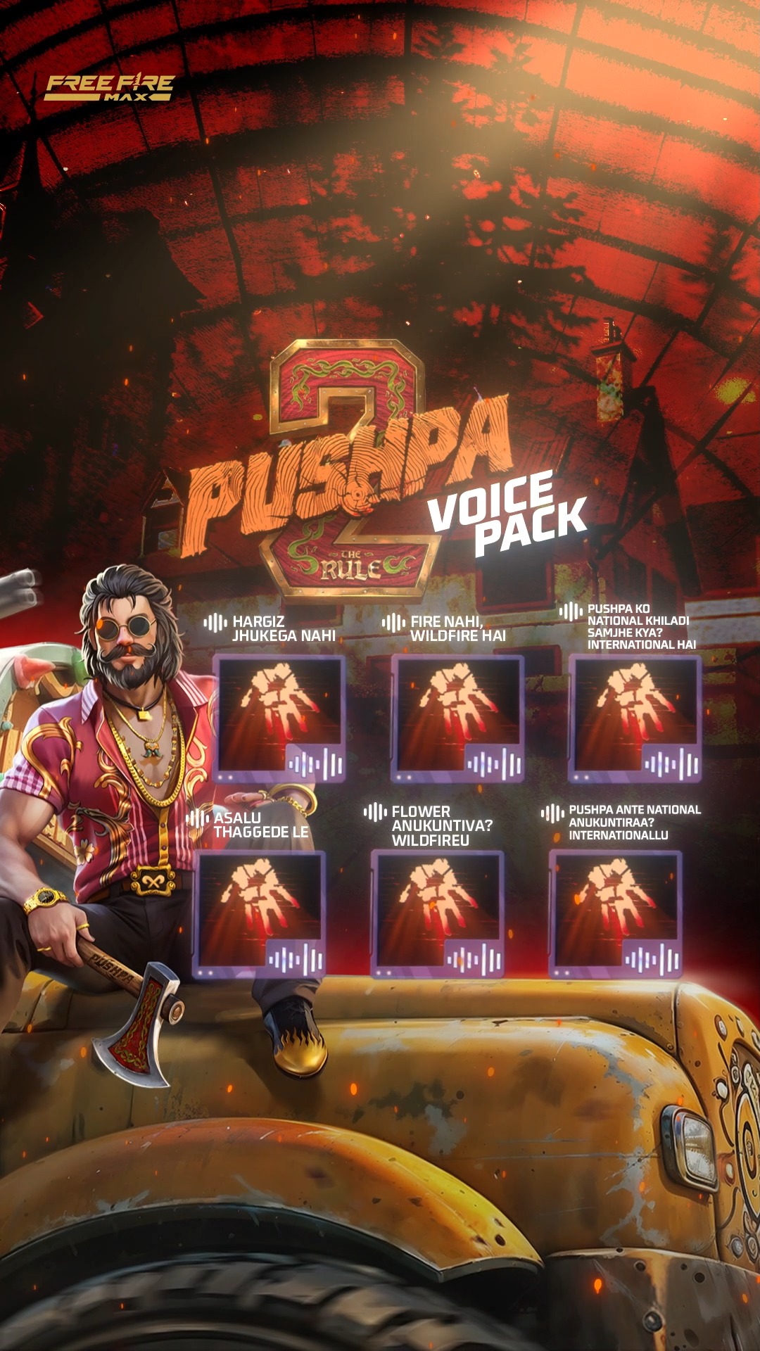 Fire Nahi, Wild Fire Hai! 🔥😎 Get Pushpa 2 voice pack NOW