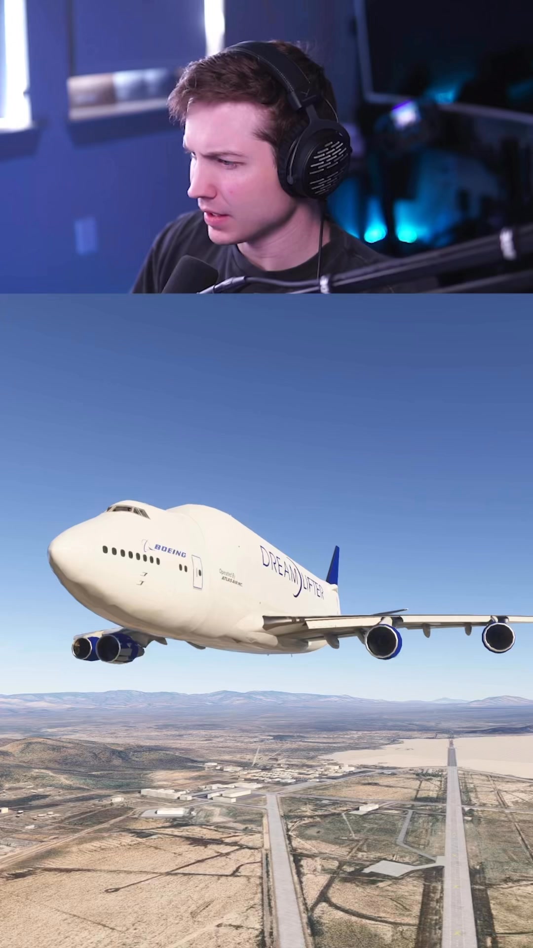 Dreamlifter 1 Engine Takeoff? #aviation #dreamlifter #747 #flightsim # ...