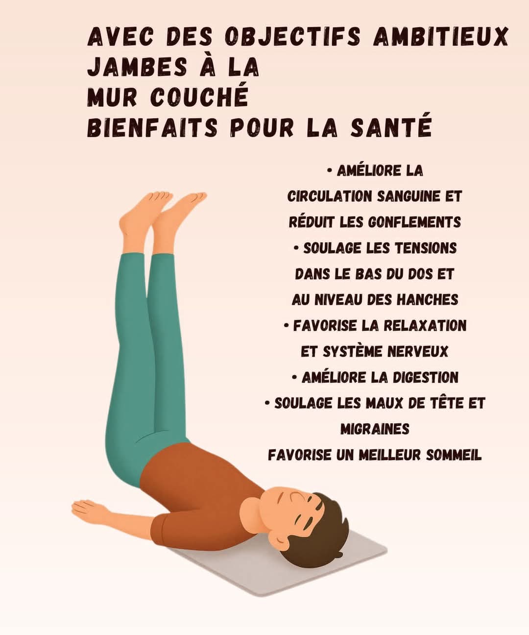 🧘 ♂️ Legs to the wall, relaxation guaranteed 🧘 ♀️ 1️⃣ Improve the ...
