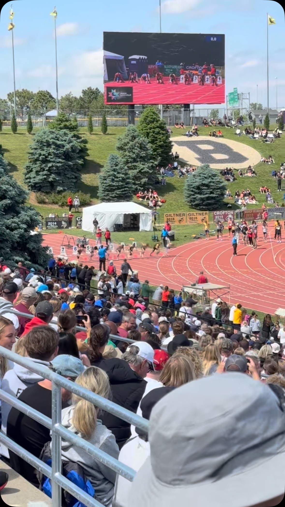 Congratulations to Landon Riddle for qualifying for the 100m Finals ...