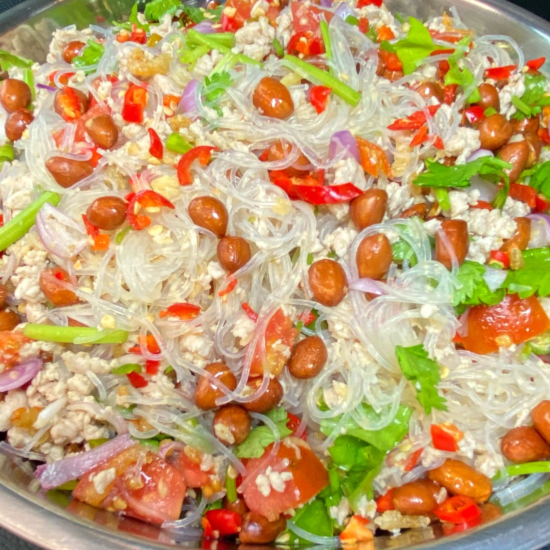 ส่วนผสม ยำวุ้นเส้นโบราณ วุ้นเส้นแห้ง 100 กรัม หมูสับ 300 กรัม กุ้งแห้ง ...