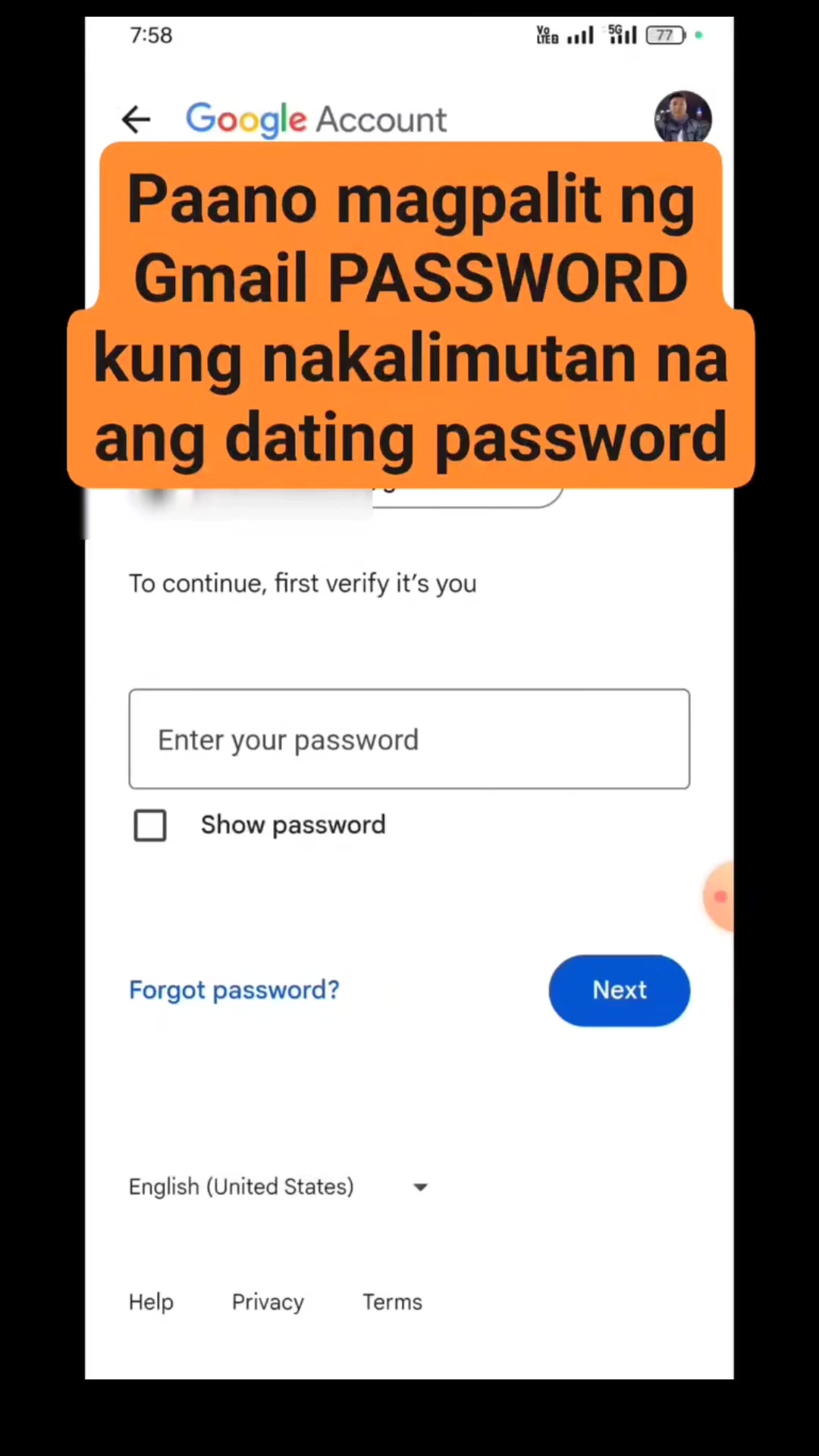 Paano marecover ang Gmail Password #gmailpassword #RecoverGmailpassword ...