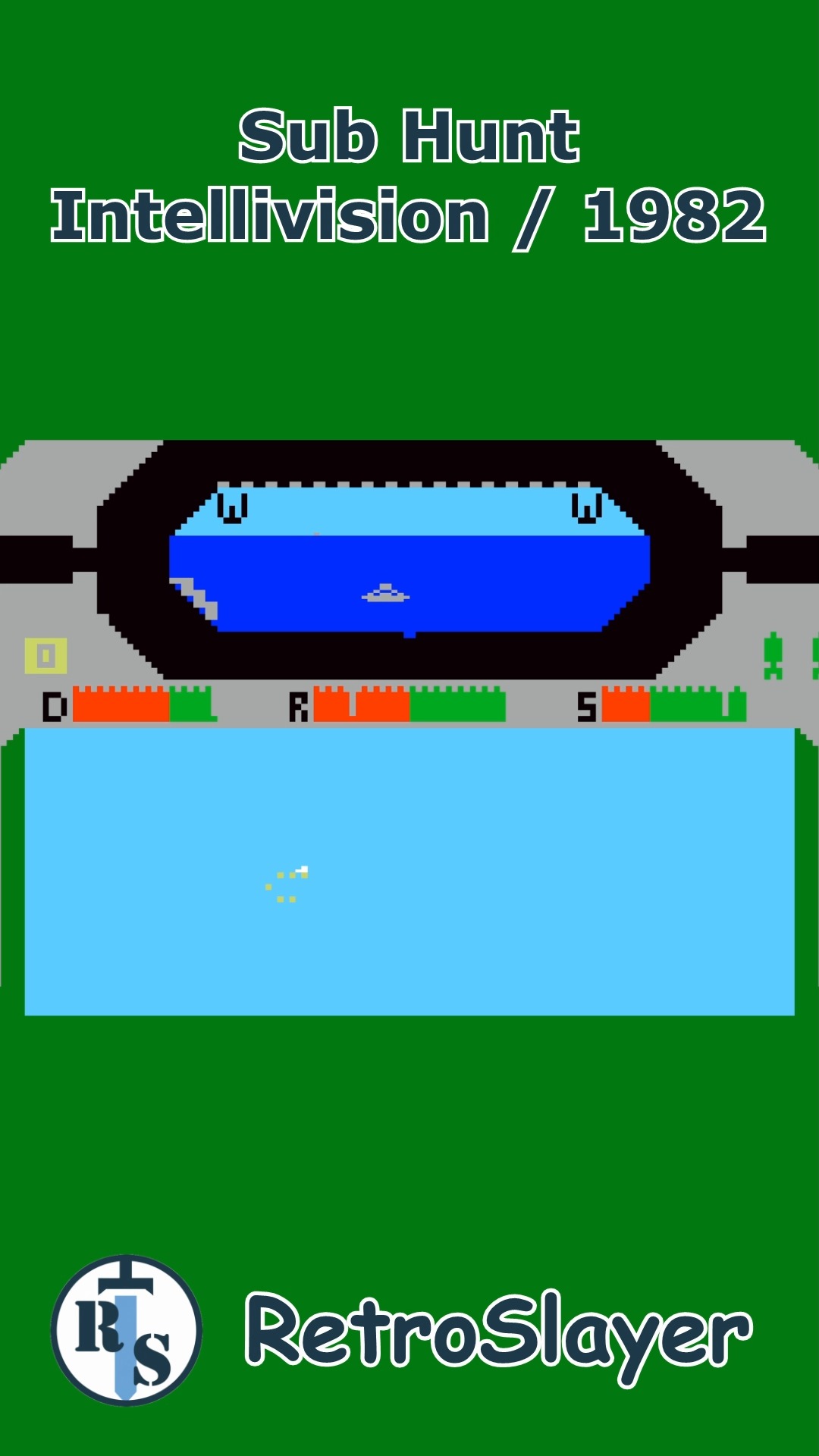 キャプテン3点 Take command beneath the waves in Sub Hunt for the Intellivision